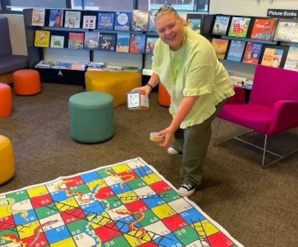 Cover image for event - Giant Snakes & Ladders at Shepparton Library