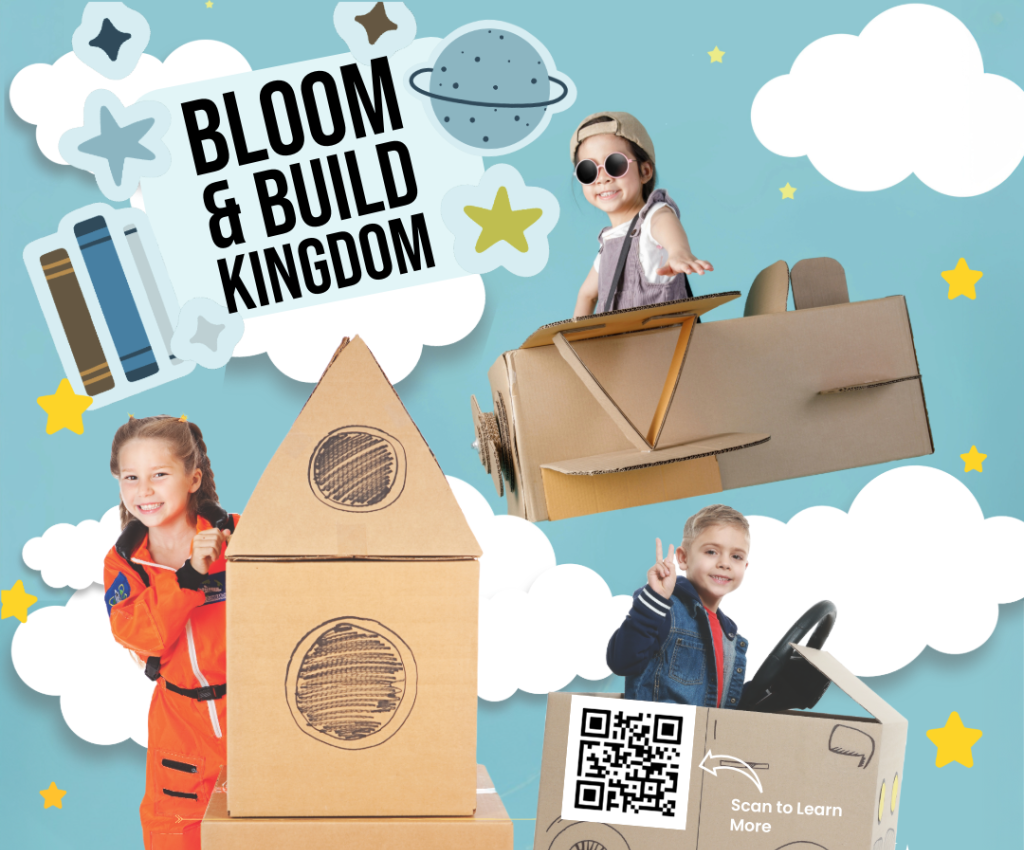 Cover image for event - BLOOM & BUILD KINGDOM FREE School Holiday FUN