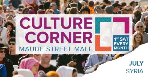 Culture Corner FB Graphic with flags - Syria