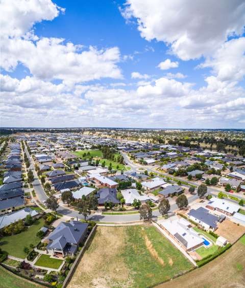 Greater Shepparton Aerial Drone Boulevard Housing Area - 20161124 - 0228-Pano
