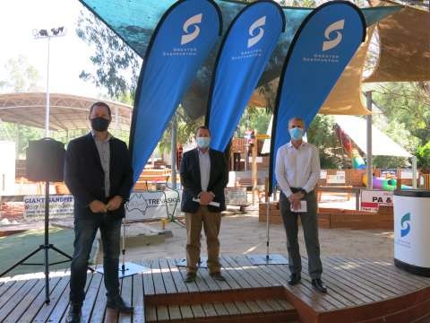 Steve Tinker Telstra Mark Gepp and Peter Harriott CEO GSCC