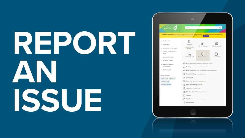 Cover graphic for Report Issues Direct to Council