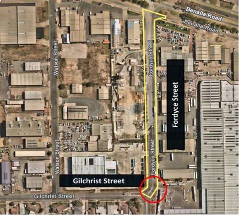 Asphalt resurfacing works - Fordyce Street Shepparton