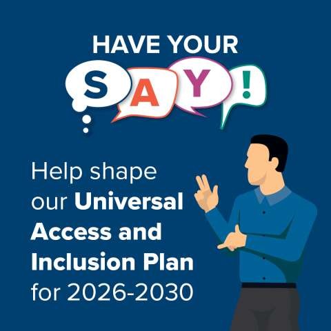 Universal Access and Inclusion Plan 2026-2030 Survey - Social Media - Carousel 01