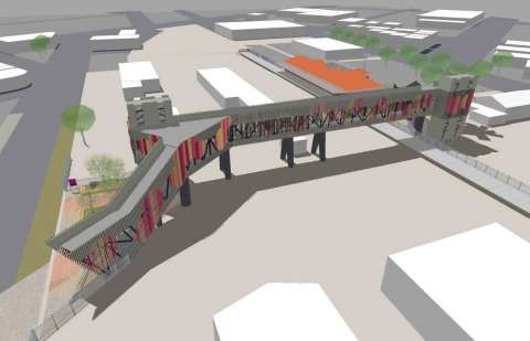 Shepparton Railway Station Pedestrian Overpass Original Concept Plan from October 2018