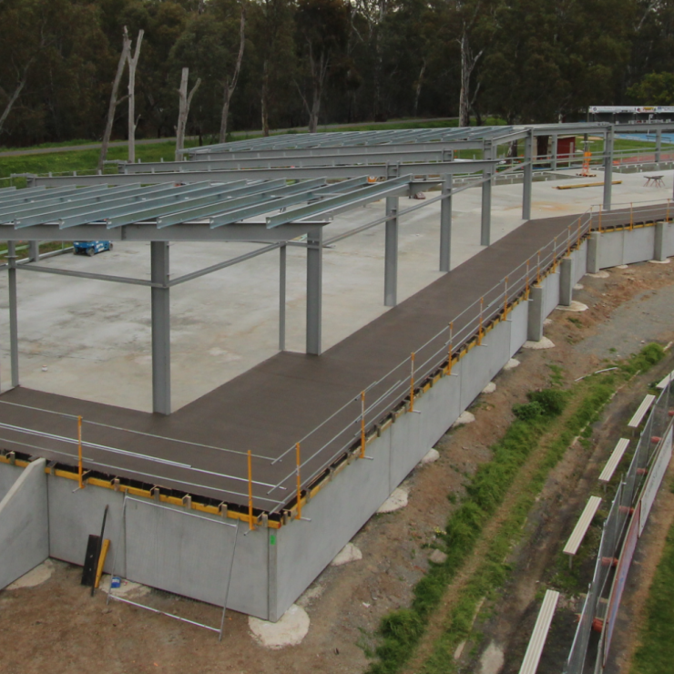 pavilion slabs completed